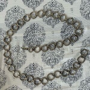Silver Circle Link Belt